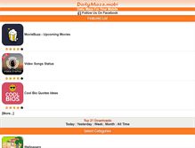 Tablet Screenshot of dailymaza.com